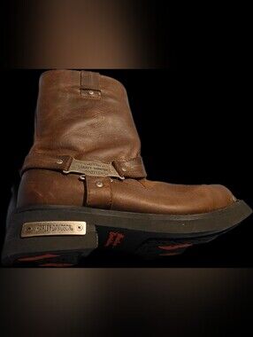Harley-Davidson Men's Charlesfort Brown Motorcycle Boots SZ. 10.5